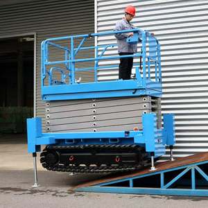 Plate-forme de levage de fourche auto-coupante de voie de 6m12m plate-forme d'ascenseur de <span class=keywords><strong>Caterpillar</strong></span> - Product Image 1