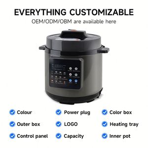 Cuisinière à pression électrique de luxe de haute qualité 6L, grande capacité, en acier inoxydable, intérieur antiadhésif, anti-explosion, compatible lave-vaisselle - Product Image 4