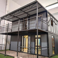 Maison préfabriquée extensible à double aile de 30 pieds, type conteneur résidentiel