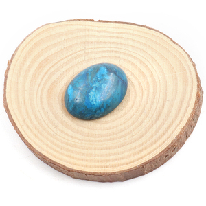 Grosir Batu Agate Biru Alami Oval 15x20mm, Cabochon Datar, Kristal Penyembuh, Perlengkapan Pembuatan Perhiasan Cincin, Bahan Kerajinan - Product Image 3