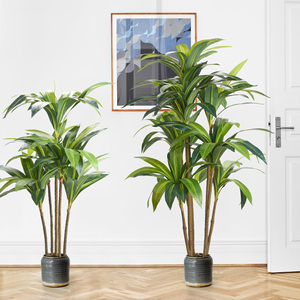 <b>Artificial</b> Dracaena <b>Tree</b> with Pot Realistic Faux Tropical Plant Bendable <b>Branches</b> Indoor Outdoor Home Office Garden Decor - Product Image 2