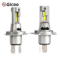 H7 H11 H4 H1 9005 9006 LED faro de coche Auto cabeza bombillas Canbus 50W 10000LM 6000K Mini tamaño con ventilador