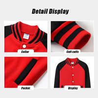 Vestes de Baseball Brodées en Offre Spéciale à Col Montant Sweatshirts Personnalisés pour Hommes Polaire Varsity Vestes Oem avec Logo