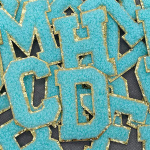 Двухслойные вышитые нашивки-аппликации с буквами и алфавитными стикерами для одежды, головных уборов, обуви, рюкзаков - Product Image 2