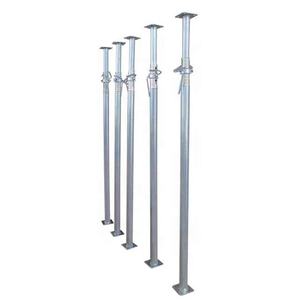 Étai de chantier réglable en aluminium et acier galvanisé, type Acrow, avec <span class=keywords><strong>plaque</strong></span> de base plate, pour usage hôtelier - Product Image 2