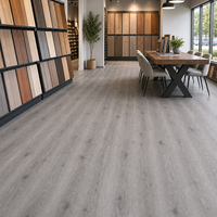 WYRAX 1524x180mm Planche flottante SPC Chêne Gris pour Espaces de Coworking et Espaces Partagés, Couche d'usure 0,5mm, Système de Clic 6mm pour Intérieur