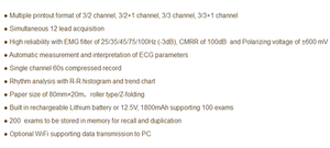 Ysecg300v ysenmed động vật y tế mô hình mới kỹ thuật số vật nuôi điện tim 3 kênh thú y <span class=keywords><strong>ECG</strong></span> máy - Product Image 4