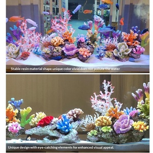 Árbol de <span class=keywords><strong>Coral</strong></span> Artificial, Set Completo para Decoración de Peceras Pequeñas, Piedra, Plantas Marinas, Caja de Vida para Camarones, para Acuario - Product Image 4