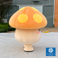 Super mignon événements géant gonflable marche dessin animé champignon modèle peluche gonflable dessin animé mascotte Costume