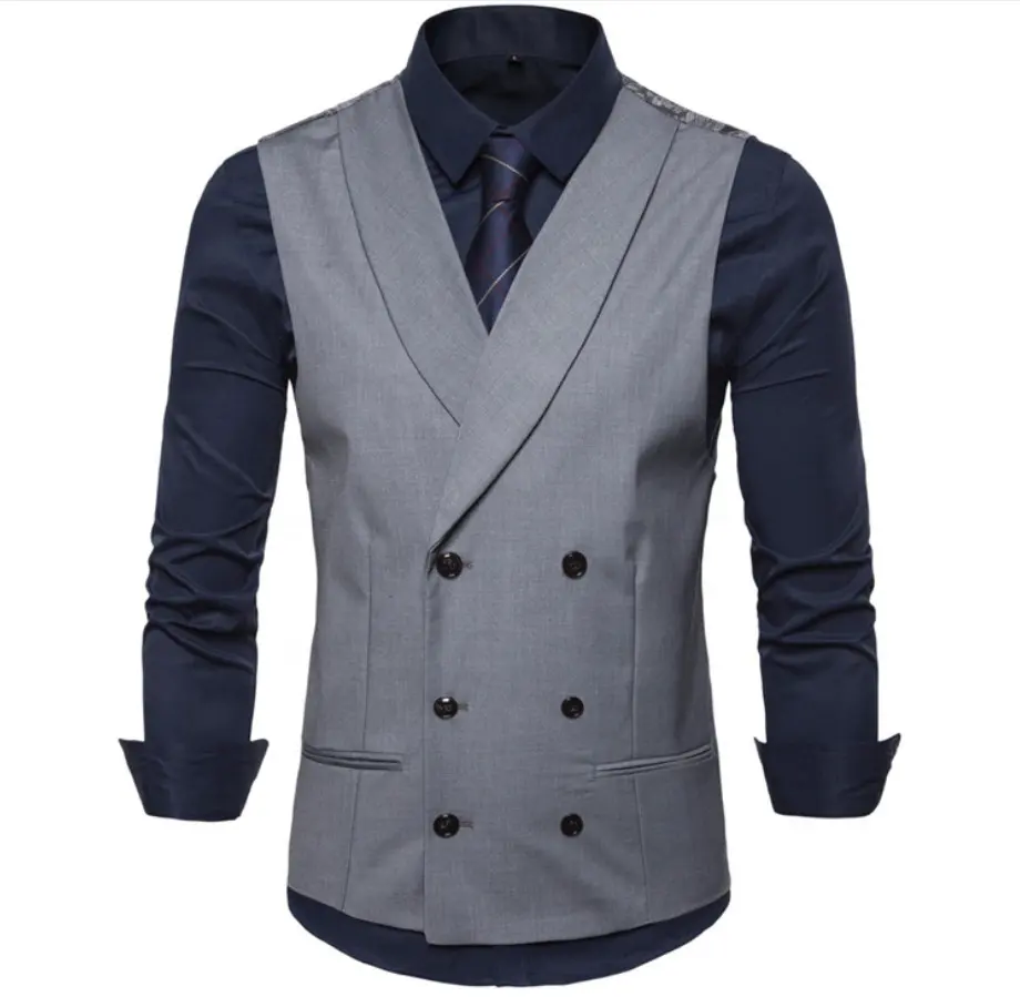 Latest Design Jacquard Woven Vest Mens Wool Waistcoat