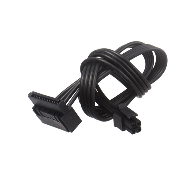 Mini 4 Pin to Right Angle 15 Pin SATA Hard Drive HDD Power Supply Adapter Cable  for Lenovo Computer PC Case Motherboard