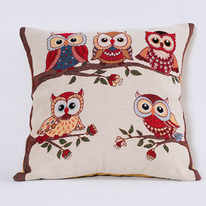Современная квадратная наволочка для офисного кресла и дивана, новая серия с вышивкой совы, наволочка с волосами для домашнего использования - Product Image 2