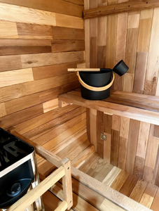 Sauna à vapeur écologique en cèdre rouge, alimenté à l'énergie solaire, léger, pour petit espace, 1-2 personnes, intérieur, garantie 3 ans, utilisation facile, sûr - Product Image 4