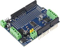 Quine IIC I2C TB6612 MOSFET PWM Driver Shield V2 dengan PCA9685 untuk Motor Stepper Robot Mega R3 L293D Pengganti Soket Mount