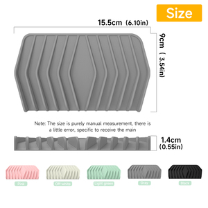 2023 nouveau design Silicone porte-éponge vidange évier organisateur étendoir pour salle de bain douche porte-savon - Product Image 3