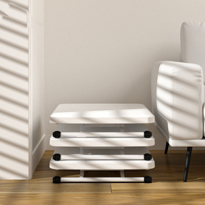 Table pliante Lida, taille standard, surface en plastique, bureau pliable pour ordinateur, utilisation à domicile ou au bureau - Product Image 1
