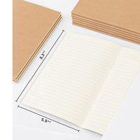 Cuadernos de Papel Kraft Personalizados en Oferta, Diarios con Cubiertas de Lino PU y Cuero PU para Niños, para Escribir, Dibujar y Usar como Diario