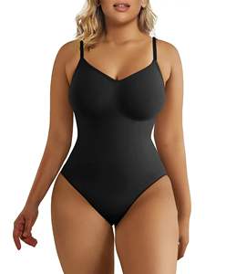 Vente en gros String moulant T-shirt Body Débardeur Shapewear Body de yoga à manches courtes sans couture pour femmes - Product Image 2