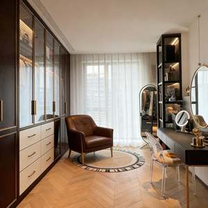 Balom Custom Modern LED Light Walk in Closet Glass Door Storage <b>Cabinet</b> Luxury <b>Clothes</b> Organizer Wardrobe Furniture - Product Image 6