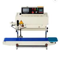 Machine de scellage de sacs avec impression jet d'encre intelligente pour la date de péremption, scelleuse à bande continue pour l'emballage de sacs en plastique