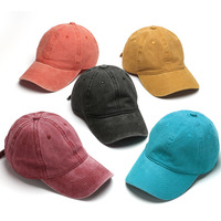 Gorra de Béisbol Unisex de Estilo Coreano y Nuevo Estilo Chino, Lisa, de Color Sólido, con Efecto Desgastado, de PVC, de 6 Paneles, Ajustable, para las Cuatro Estaciones