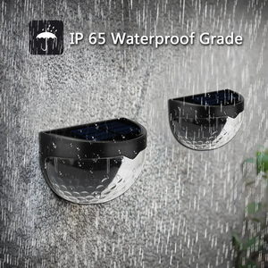 Wholesale Outdoor Fence <b>Lights</b> LED Solar Waterproof Wall Corrugated for Terrace Garden Path Decorative - Product Image 4