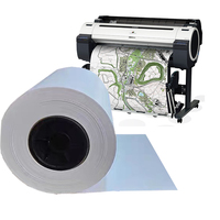 Rollo de papel de dibujo profesional A0 A1 20lb White Bond Paper Cad Plotter