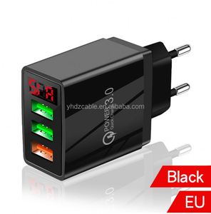 3USB digital fast charger QC3.0 multi-port charging head EU US UK 5V5.1A travel adapter for Apple Huawei Samsung - Product Image 3