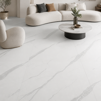 Dalle de porcelaine grès cérame effet Calacatta gris veiné 1600x3200mm de qualité supérieure pour revêtement de sol de villa moderne