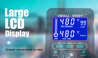 YIHUA 995D + Station de soudage SMD numérique Pistolet à air chaud enfichable avec reprise BGA et station de soudage de réparation de téléphone