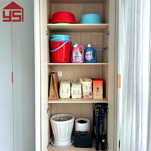 Armoire de rangement en MDF <span class=keywords><strong>blanc</strong></span> de qualité supérieure avec intérieur compartimenté pour chambre à coucher et petits espaces d'angle - Product Image 6