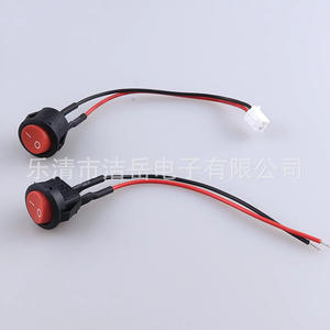 Interruptor Basculante Redondo KCD1-105 de 20 mm, Encendido/Apagado, 6 A, 250 V, IP33, con Cable de 10 cm y Terminación de Soldadura - Product Image 2