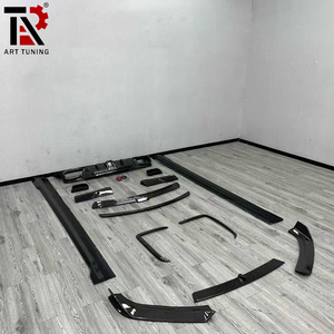 مجموعة كاملة من ألياف الكربون طراز MSY طقم هيكل لفات رويس عاصفة الجيل الرابع شفة جناح أمامي ، ناشر خلفي شفاه وتنورات جانبية - Product Image 3