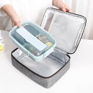 Square Fashion Thermal <b>Lunch</b> Bag Portable Leak Proof Picnic Food Carrier <b>Insulated</b> Cooler Bento <b>Box</b> Bags for Adults Children - Product Image 5