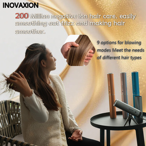Sèche-cheveux pliable compact moderne avec moteur AC 1200W, technologie ionique, faible risque de dommages thermiques pour usage professionnel, hôtels, salons - Product Image 6