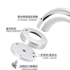 Barra de Agarre de Acero Inoxidable 304 Antideslizante para Baño, Modelo Recto 201, Superficie Pulida - Product Image 2