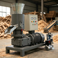 Machine à granulés de bois à moteur central pour le traitement de la biomasse, de l'herbe et du bois de chauffage, ligne de production complète pour diverses matières premières, Snowy Owl