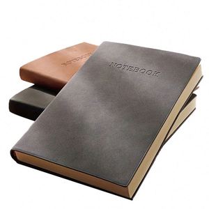 A4 Thick Large Premium Hardcover Leather Custom <b>Journal</b> Writing Notebook with Lined Inner Pages Thermal Binding Gift - Product Image 1