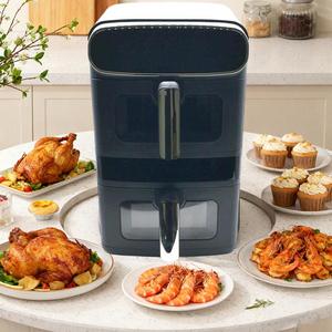 <span class=keywords><strong>Friteuse</strong></span> à air intelligente à <span class=keywords><strong>double</strong></span> panier 12L grande capacité en acier inoxydable avec cuve antiadhésive facile à nettoyer - Product Image 3