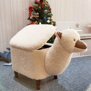 HStex Modern tasarım hayvan komik osmanlı ayak taburesi çocuklar ve çocuklar için unicorn hayvan şekli osmanlı - Product Image 3