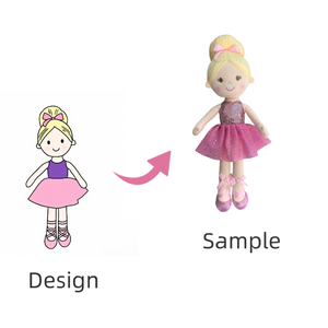 OEM/ODM su misura Mini moda peluche Ballerina <span class=keywords><strong>bambola</strong></span> farcito <span class=keywords><strong>principessa</strong></span> delle fate <span class=keywords><strong>bambola</strong></span> di balletto per le ragazze - Product Image 1
