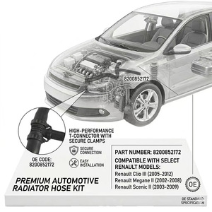 Manguera Inferior de Refrigerante para Radiador EPDM OE 8200852172, Reemplazo 6001547049, 8200750020, 215011214R para Lada, Dacia, <span class=keywords><strong>Renault</strong></span> Largus - Product Image 3