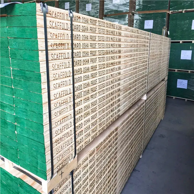 LVL OSHA Proof Scaffold Board 38mmx225mmx3900mm Pine Asian Bs 2482 Lvl Scaffolding Plank