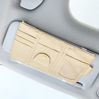 Organisateur de pare-soleil de voiture, support de téléphone CD de carte de billet, Clip de lunettes de soleil, accessoires de rangement
