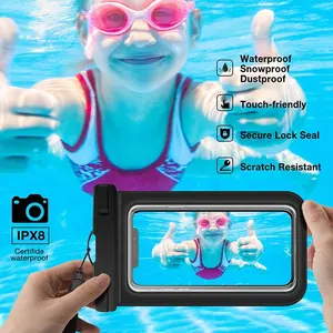 Yuanfeng Universal impermeable bolsa teléfono móvil bolsa seca buceo bajo el agua claro teléfono Protector para playa piscina, natación