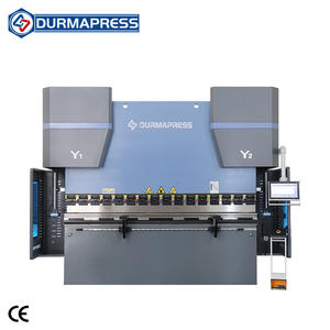 Presse plieuse servo industrielle robuste 310T/3200 avec système Delem DA58TX 2D pour boîtier métallique de borne de recharge - Product Image 1