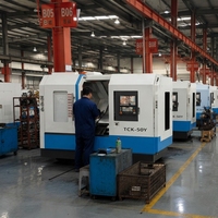 Centre de tournage CNC haute vitesse TCK50A avec rail linéaire taïwanais et lit incliné pour l'usinage des métaux
