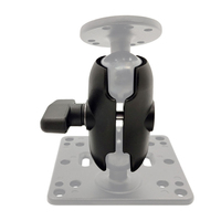 Accessoires de tige de 9cm réglable 1.5 pouces Double bras à douille support de montage de tablette d'ordinateur industriel pour Ram