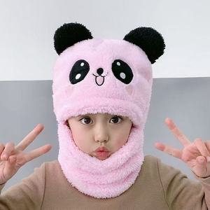 Nuevo <span class=keywords><strong>Gorro</strong></span> con Bufanda Integrada de Dibujos Animados para Niños para Otoño e Invierno de Doble Forro Polar Cálido para Niño Niña Adulto Padre-hijo y Bebé - Product Image 2