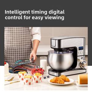 Mixeur Électrique Multifonctionnel de <span class=keywords><strong>Cuisine</strong></span> en Promotion – Batteur sur Socle Polyvalent pour Préparer vos Ingrédients - Product Image 4